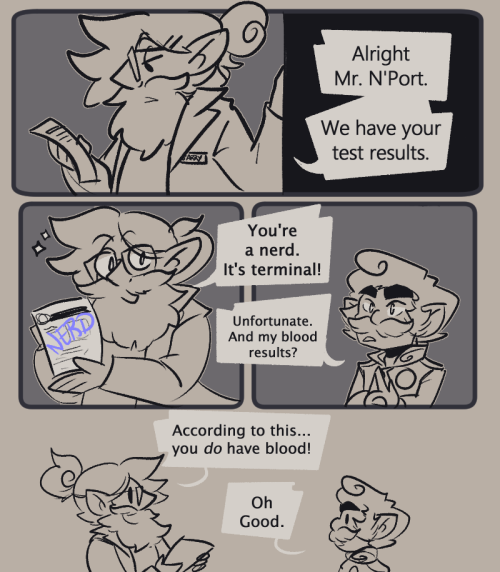 The rumor comes out! Does Today’s Davenport have blood?[image description: A simple comic page featu