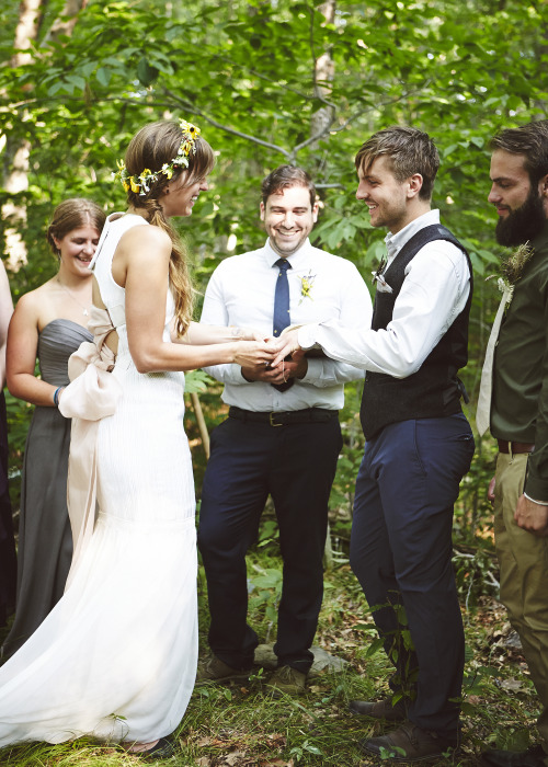 forest wedding ceremony