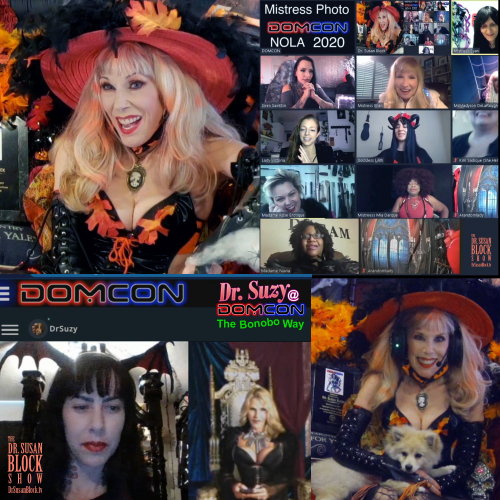 “Ask Dr. Suzy” at DomCon Halloween: Dr. Suzy’s Speakeasy in the Big Easy: https://drsusanblock.com/d