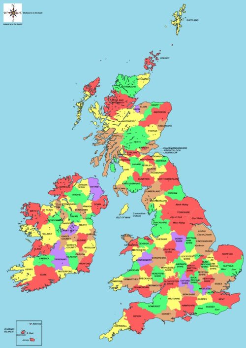 Map of cistercian abbey s in yorkshire