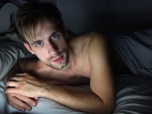 adamasztalos:  And it is sleep time for me. Have a peaceful night of sleep everyone! #adamasztalos #kreuzberg #berlin #deutschland #malemodel #beard #blondhair #bigblueeyes #beardsofinstagram #hairychest #bighands #hairylegs #bedsidestories #lullaby (at