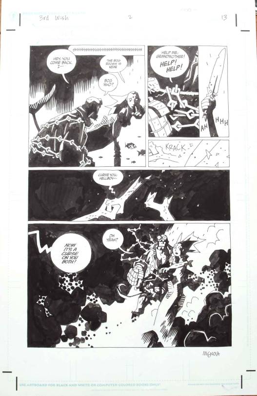 Original Mike Mignola Art For Hellboy Pages And Covers. Ill Be Doing A Number Of These Posts, Because