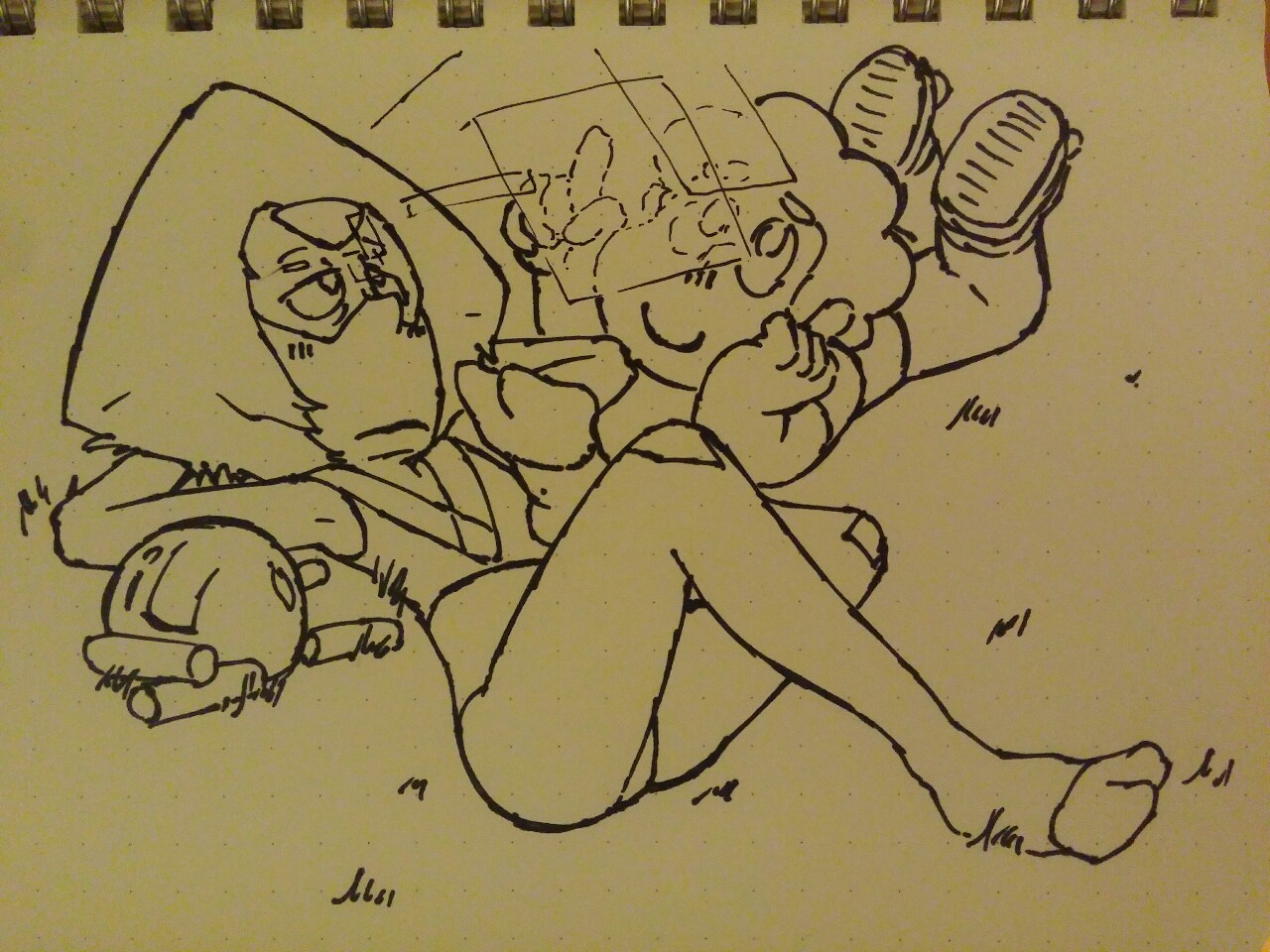 zottgrammes:  I thought peridot would have a projector type of thing on her visor.
