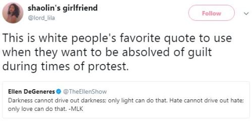 swagintherain:  And because white media has always controlled the narrative, most don’t even know Dr. King’s OTHER words, just the ‘acceptable’ ones.