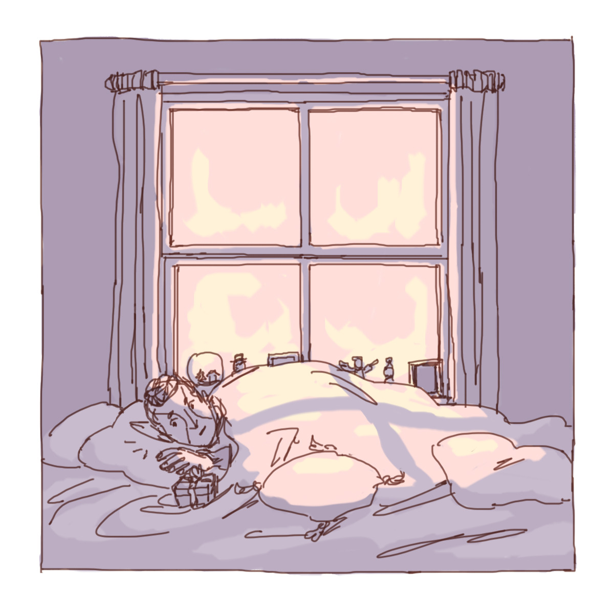 softmealbread: Merry Christmas @calamityskies!!  Sorry I couldn’t finish this
