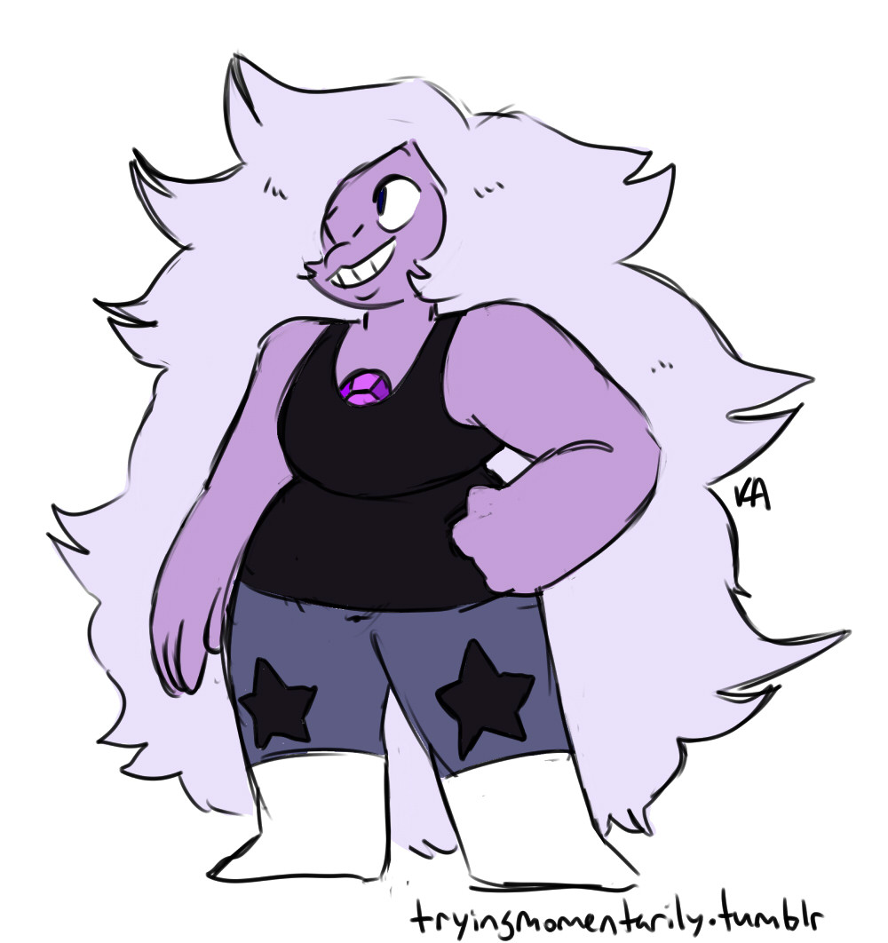 tryingmomentarily:  last thing for today - an amethyst from the stream! 