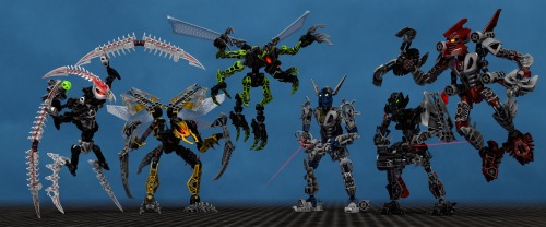 Mistika Toa &amp; Makuta groupshot.