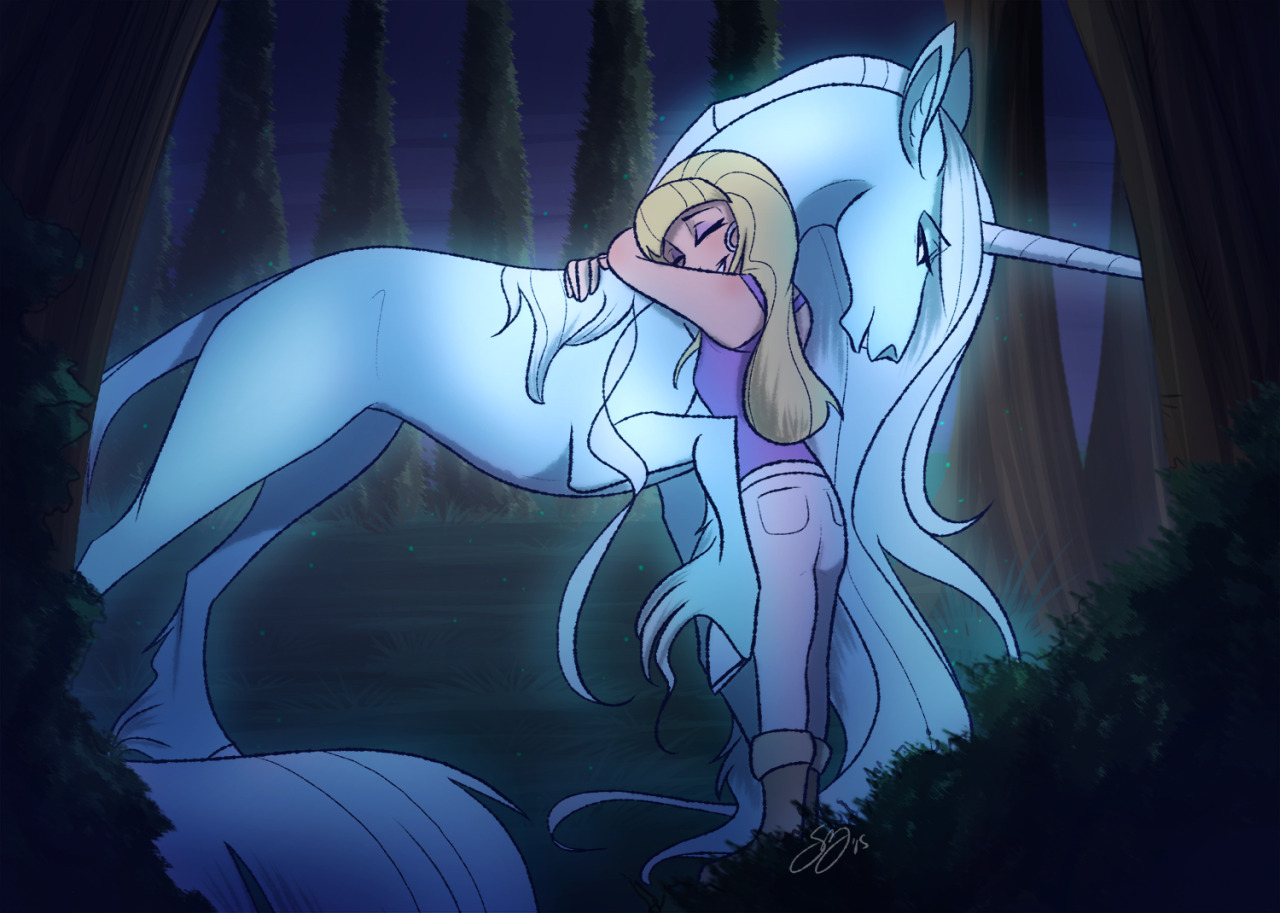 famosity14:
“	“She rubbed the animal’s muzzle gently and then slid one of her hands down the horse’s neck. The unicorn leaned into her touch, and Pacifica couldn’t help the small smile that formed on her face, still jittery from the adrenaline.
The...