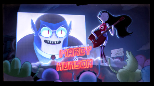 Marcy & Hunson - title carddesigned and painted by Benjamin Anderspremieres Sunday, December 17th at 7:30/6:30c on Cartoon Network