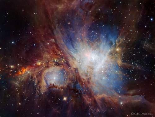 The Orion Nebula In Infrared From HAWK-I Image Credit: ESO, VLT, HAWK-I, H. Drass Et Al.