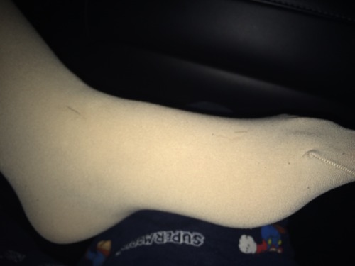 couplestockingfeet: My partner and i having fun!