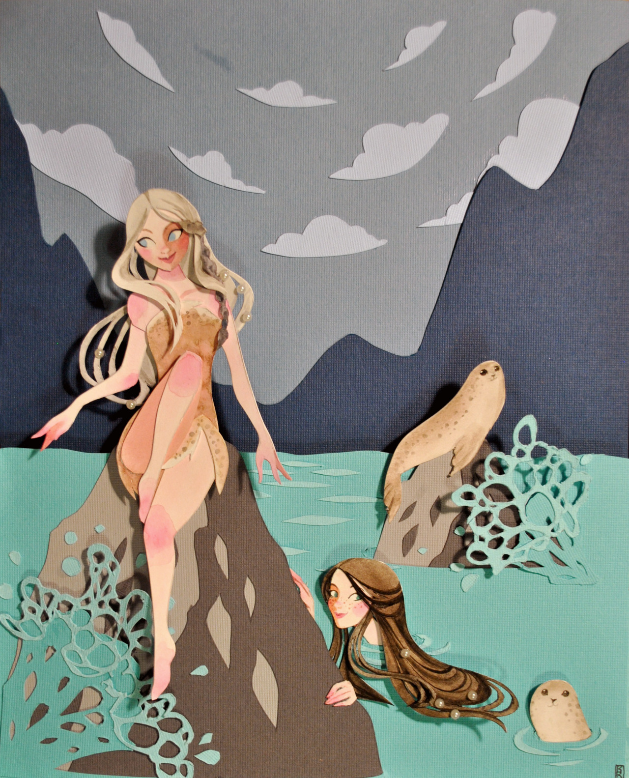 lady-of-faerietales:  Part two of my mythical sea-beings series.  But mostly, an