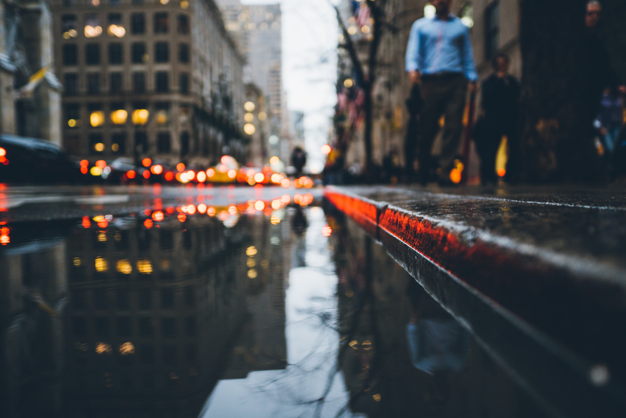 djkrugman:  Rainy Daze in New York City. Midtown, Manhattan, November 2015.  Photography