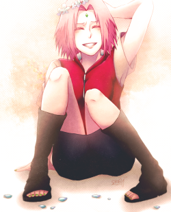 usubenibara:  Happy birthday Sakura Haruno! (03.28.14) 