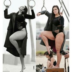 styleandcurve:  RETOUCHED or NON-RETOUCHED? How do you prefer these shooting pics of @theashleygraham for @ellecanada? Or would you keep calling her #obese, no matter how often she trains every week.