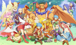 greenartfrostmagefire:  Squee~ Its the cast of breath of fire 3~…along with some younger counterparts? O.o