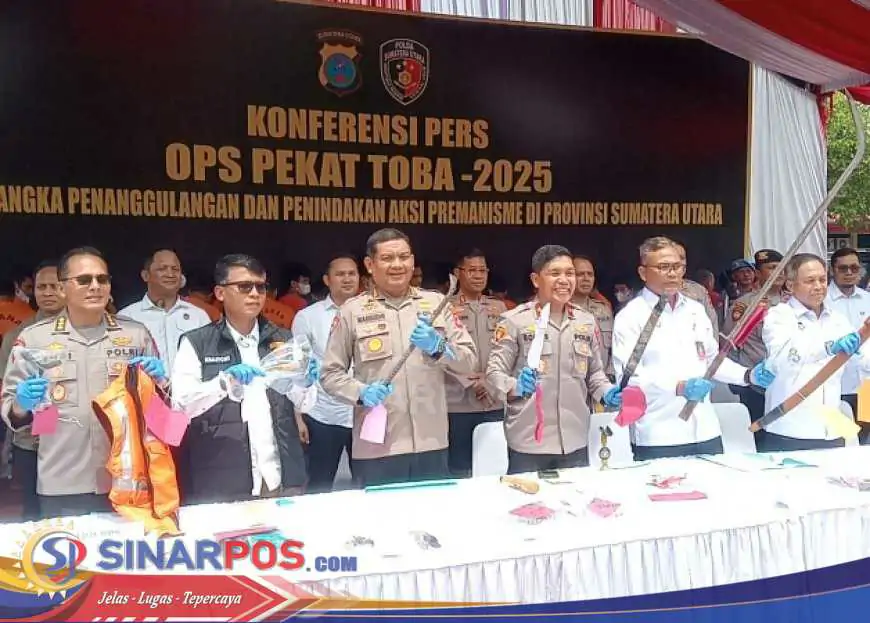 Ops Pekat Toba 2025: Polda Sumut Berhasil Amankan 1.130 Pelaku Premanisme