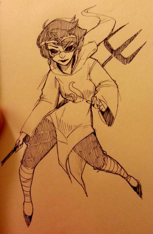 stripedpants:I haven’t read homestuck in a long time but I felt like doodling Jane :&gt;Completely f