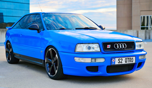 carsthatnevermadeitetc:  Audi RS2 Tribute, 1990. An Audi S2 Coupé that has been modified to resemble an RS2 is for sale on bringatrailer