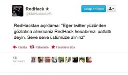 murat2626:  smyrna-izmir:  Bu yüzden RedHack…..  red hack adamsınız ♥   RedHack