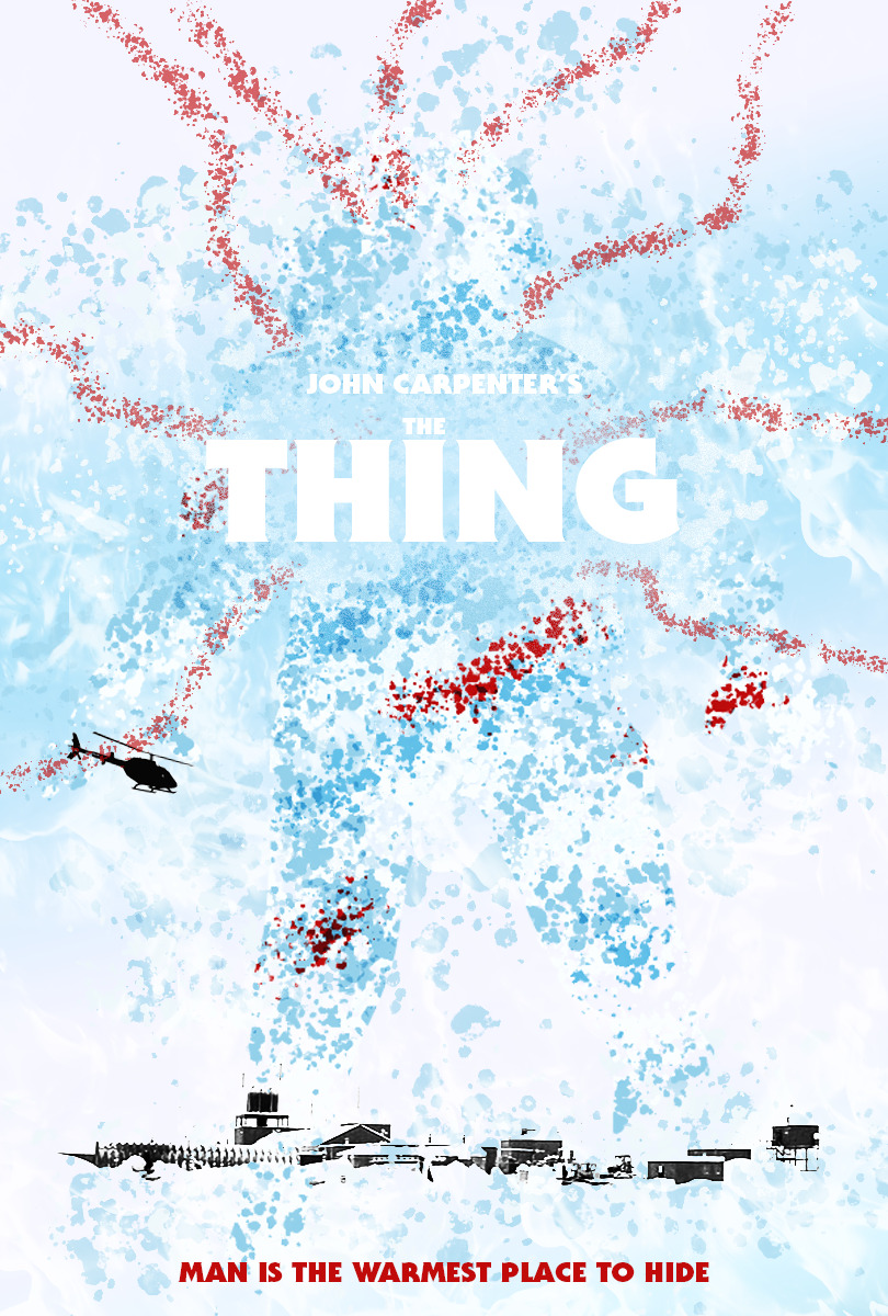 phantomoflibertyfilms:  THE THING Dir. John Carpenter Alt poster designed/illustrated