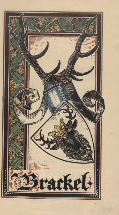 Medieval booksnbuildings:From a book on Baltic German heraldry (1902) (Estonian National Library