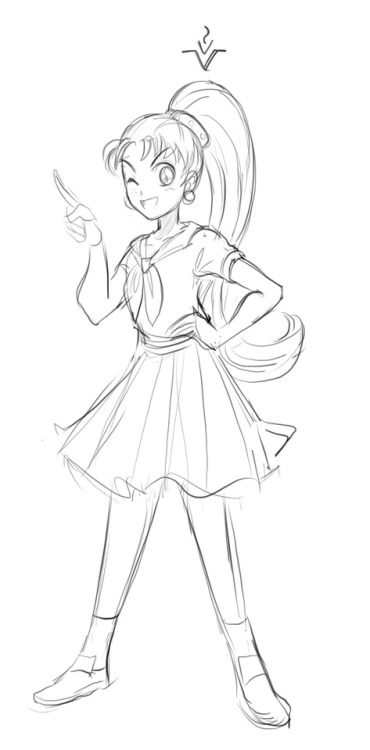 thesanityclause: Bored doodling, the Sailor Moon sequel we’ve all been waiting for. Chibiusa i