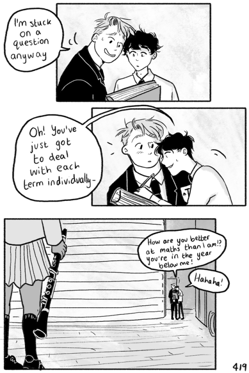 heartstoppercomic: chapter 3 - 19 new relationship = not good for schoolwork productivity read from