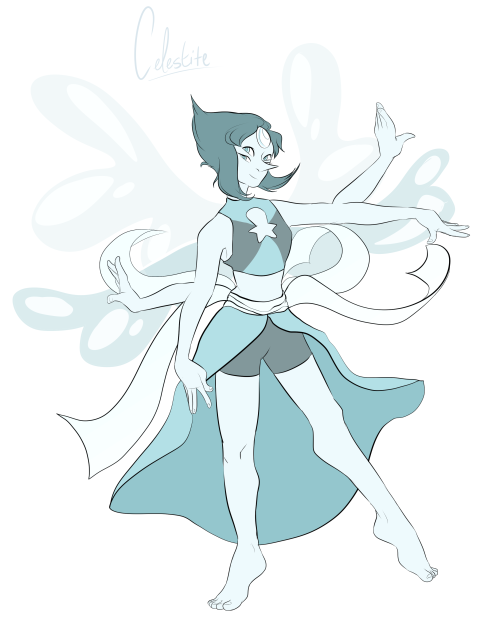 mickleback:  @pearlmethvst and i were talking about fusion and thus the pearlapis fusion of Celestite was born 
