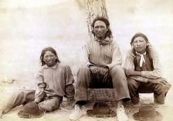 thirtymilesout:  Lakota Teenagers Pine Ridge Reservation 1891   https://painted-face.com/