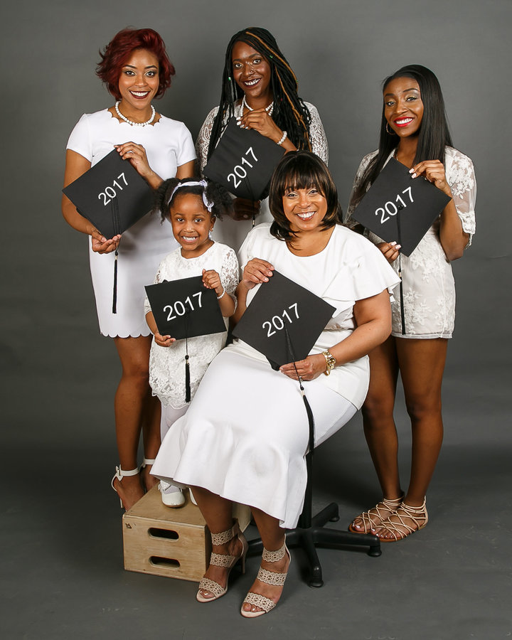 beautypowerblackskin:   Three Generations Of Women In One Family Graduate At The