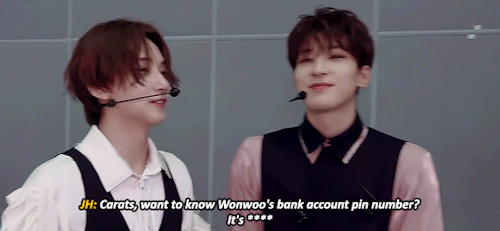 Jeonghan: Yours Is Mine And Mine Is Yours (aka Wonwoos Money)
