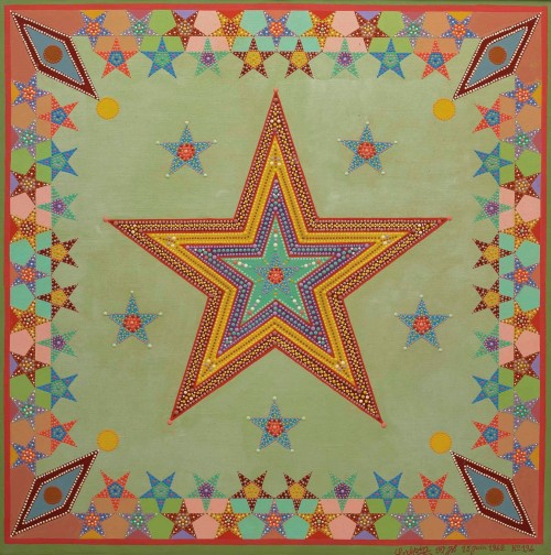 jareckiworld: Fleury-Joseph Crépin — Star  (oil, gold and silver paint and traces 