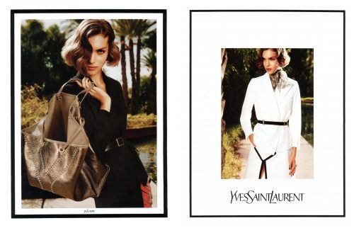 Yves Saint Laurent . Ad campaign SS11Creative Director: Stefano PilatiPhotos: Inez van Lamsweerde an