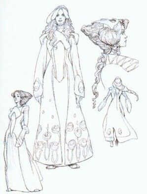 celinamarniss:Concept art for Padme’s dresses by Ian McCaig, Sang Jun Lee and Dermot Power