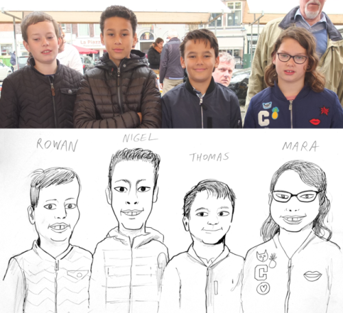 Caricatures in GoudaI was a guest artist at the “Strips op de Markt” comic festival in Gouda, Nether