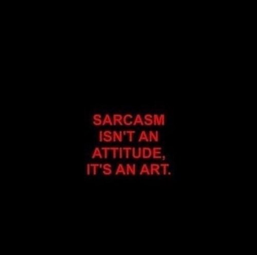 notthathuman: Sarcasm isn’t an attitude it’s an art. (at New York, New York)www.