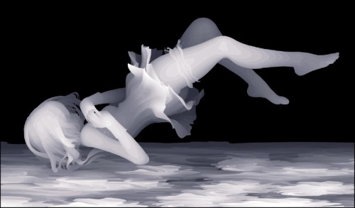 creepyartetc:  Artist: Kazuki Takamatsu More creepy art  z-buffer art?
