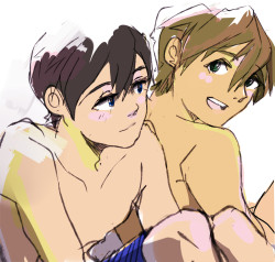 yoovia:  Today was just me and makoharu feels 