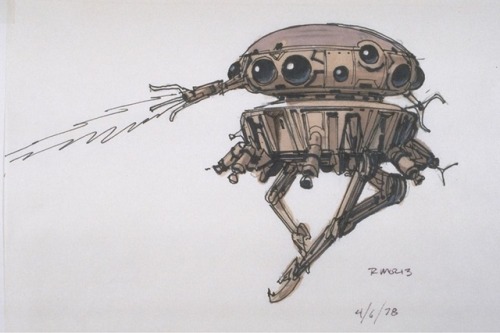 Han and Chewie encounter an Imperial probe droid on Hoth—and something else. Art and sketches 