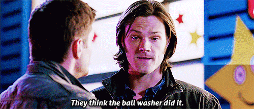 #Dean’s smug smile tho   ( ๑‾̀◡‾́)σ»  