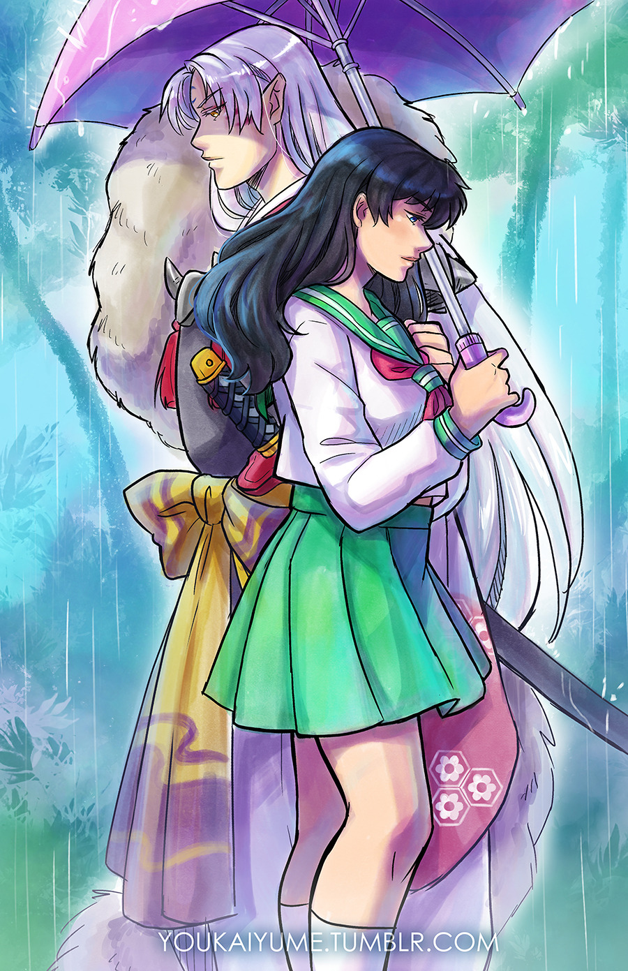 Dtninja831 - Adult Kagome and Rin on the latest cover of