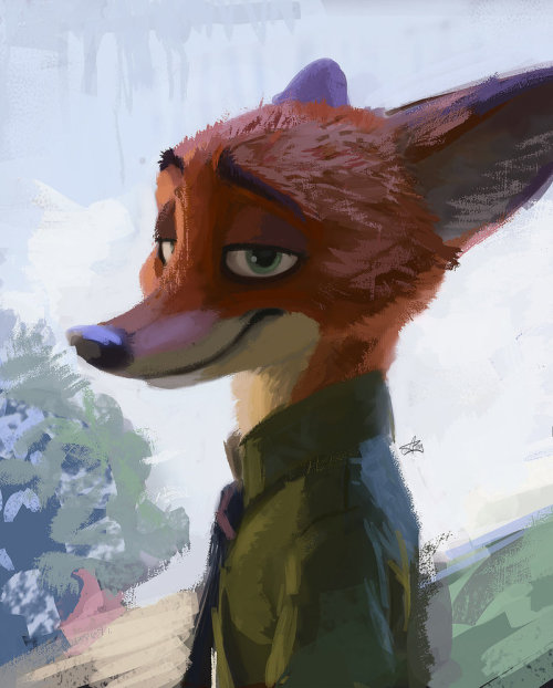 anthro-heaven: Nick Wilde Portrait by DreamingWandererI think theirs is way better than mine :P 