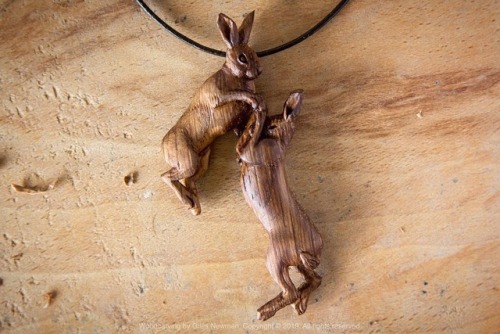 gilesnewman: Their ‘madness’ is just our interpretation… Boxing Hares pendant. Ca