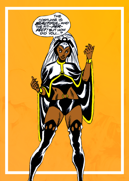 bynightafangirl:Uncanny Storm (1/-) - Giant-Size X-Men #1 (1975)Artist: Dave CockrumStory Arc: Sec