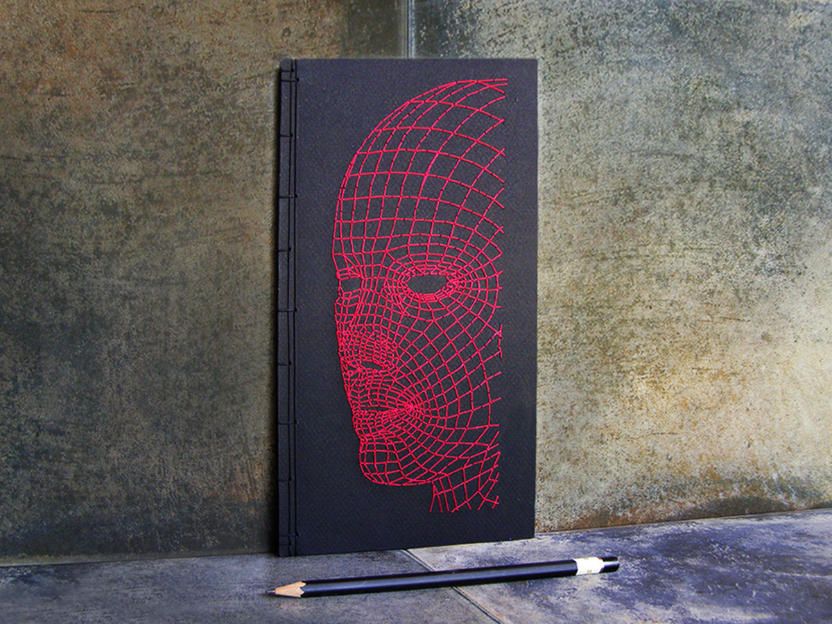 itscolossal:  Notebooks Adorned with Hand-embroidered Blood Vessels, Insects, and