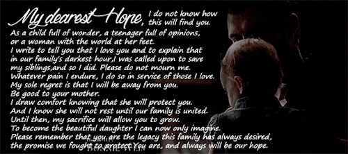 The Originals 3.22 Klaus leaves Hope a letter | Legacies 1.07 - Hope writes a letter to Klaus
