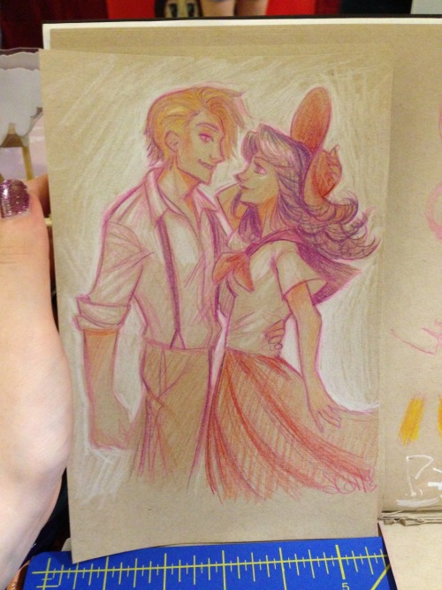 cloudedart:  Here’s an art post! Commissions I did at Pokécon. With cameos of my glorious nail polish.  I have 5 others in this same style that didn’t sell, I’ll be scanning those in once I get home and maybe doing a giveaway! They’re of Fletchling,