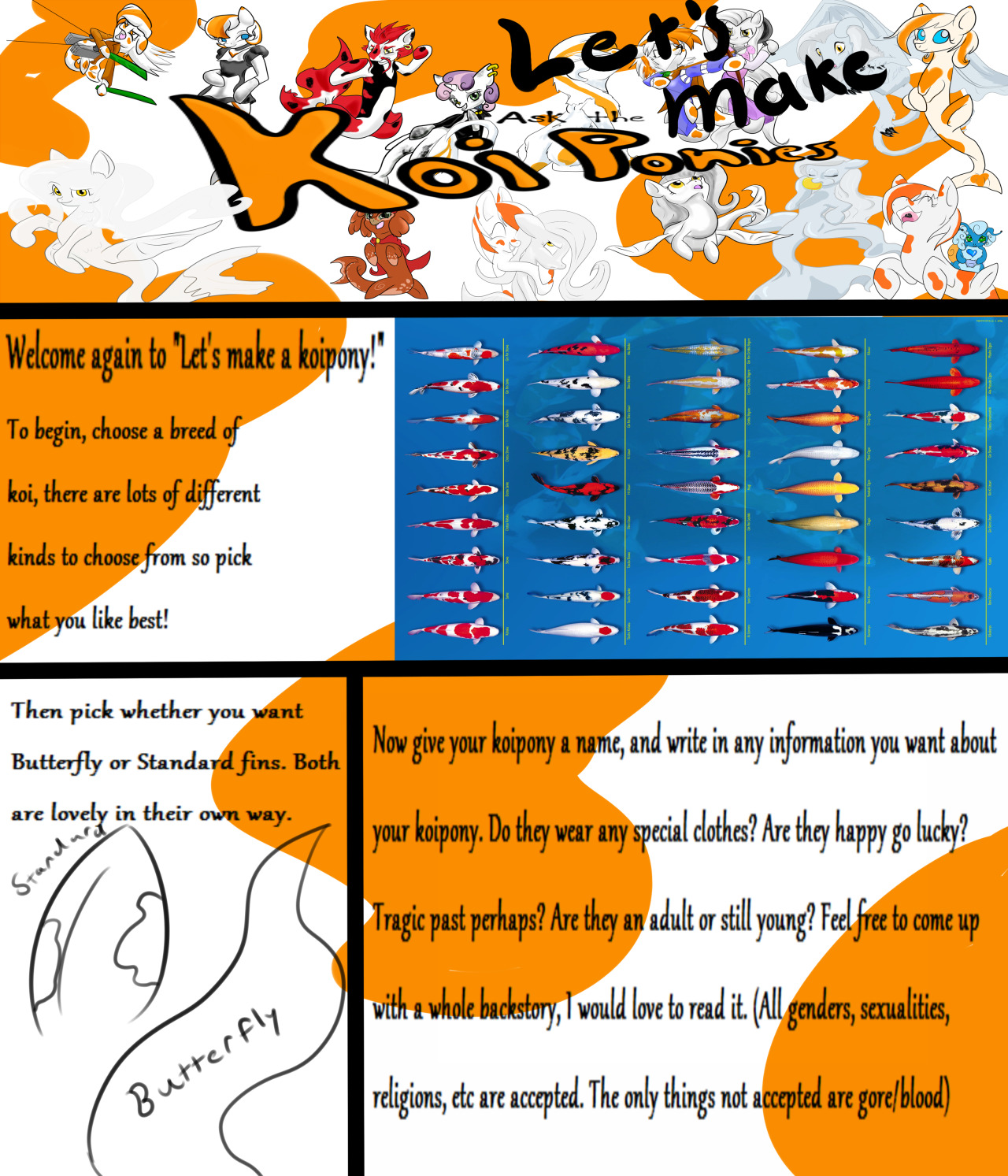 koipony:     Pretty much all of the “Let’s make a Koipony” entries I ever did!So