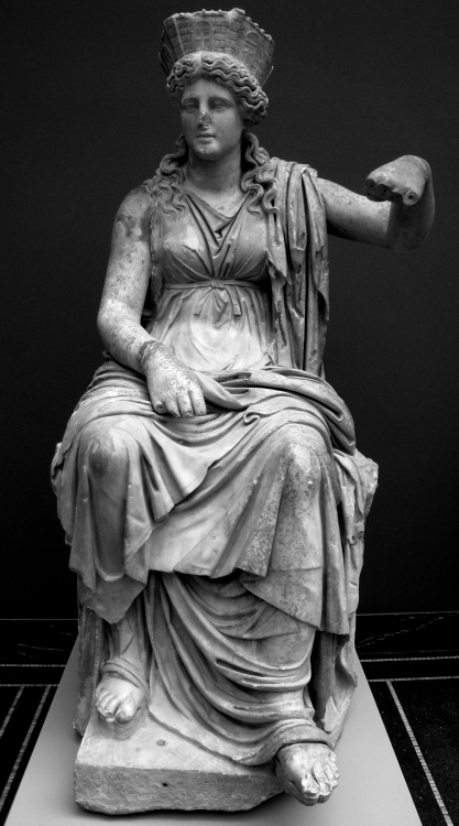 welkinlions:1st century BCE marble statue of Cybele from Formia, LazioKYBELE (or Cybele) was the gre